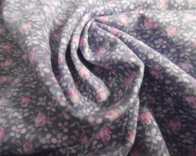 Vintage Peter Pan Micro Floral Cotton~Dusty Lavender/Pink/White~9"x45"~Light Weight