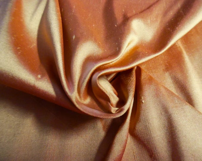 100% Silk Dupioni~Penny Brown~9"x27"~Doll Fabric~New Dye Lot