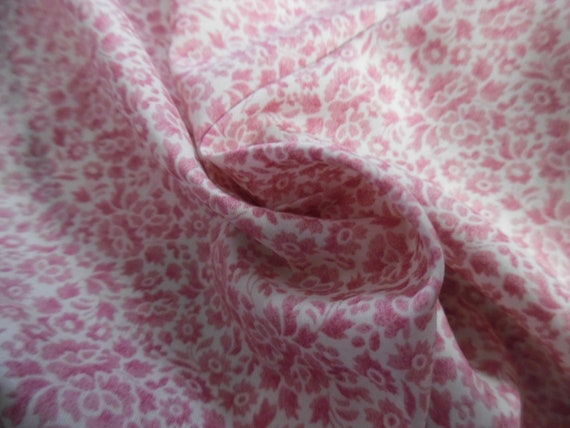 Liberty of London Tana Lawn~CARDAMON~Cherry Blossom & Flamingo Pink on White~12"x27"~Doll Fabric