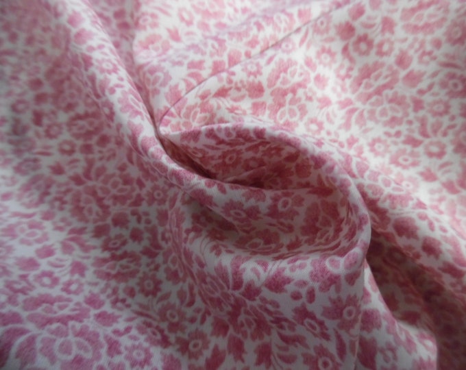 Liberty of London Tana Lawn~CARDAMON~Cherry Blossom & Flamingo Pink on White~12"x27"~Doll Fabric