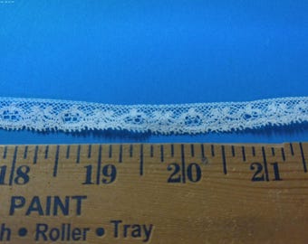 ONLY LISTING! Oop Vintage Cotton Lace~Several Pieces~IMPERFECT~Several Pieces~3/8"x3+Yds