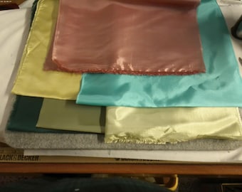 BASEMENT BARGAIN! Lining Fabric Bundle~7 Colors~Almost 2 yards total!