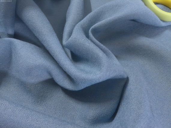 Imported From Great Britain~100% Wool Challis~Robins Egg Blue~Light Weight~9"x27"~Doll Fabric