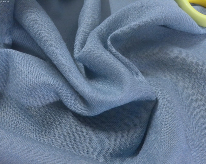 Imported From Great Britain~100% Wool Challis~Robins Egg Blue~Light Weight~9"x27"~Doll Fabric