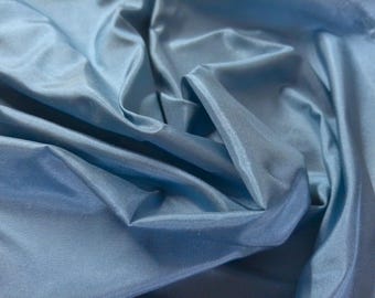 Medium Blue Silk Tissue Taffeta~9"x22"~Great 4 Miniatures~Small dolls~All dolls!