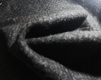 Wool Coating~Muted Houndstooth Pattern~Gray/Black~12"x31"~Doll Coats & Capes