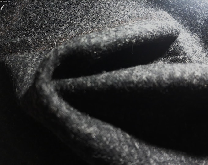 Wool Coating~Muted Houndstooth Pattern~Gray/Black~12"x31"~Doll Coats & Capes