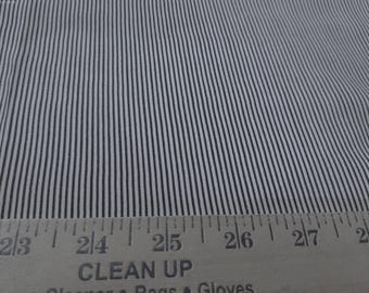 Micro Pin Stripe Voile~Black andWhite~18"x28"~Great Doll Fabric
