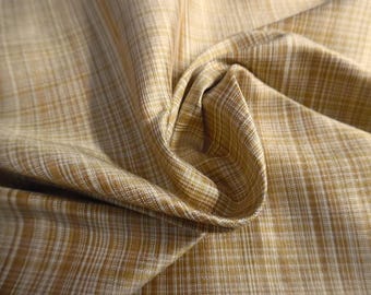 LAST! Small Scale Plaid~Shades of Caramel/Cream~11"x27"~Miniatures