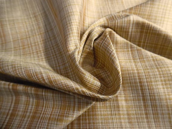 Small Scale Plaid~Shades of Caramel/Cream~9"x27"~Miniatures