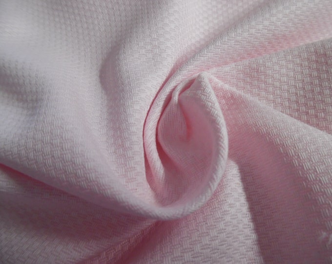 LAST! Cotton Pique Suiting~Rose Petal Pink~12"x28"~Medium Weight