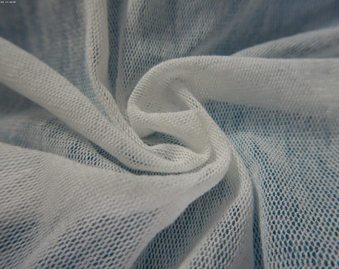 100% Cotton Netting~White~Sheer~Soft Hand~12"x32"~ONLY LISTING!