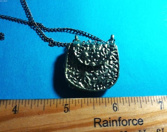 Metal Doll Purse/Necklace~Locket~Vintage Look~Antique Finish Gold