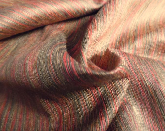 Multi Color Silk Suiting~18"x27"~Doll Fabric