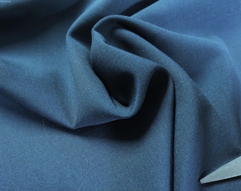 Summer Weight Italian Wool~Dark Blue Gray~12"x30"~Doll Fabric