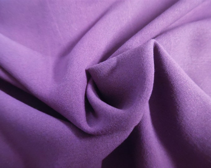 Rayon Challis~Plum Purple~Sandwashed Finish~12"x31"~Doll Fabric~Flapper