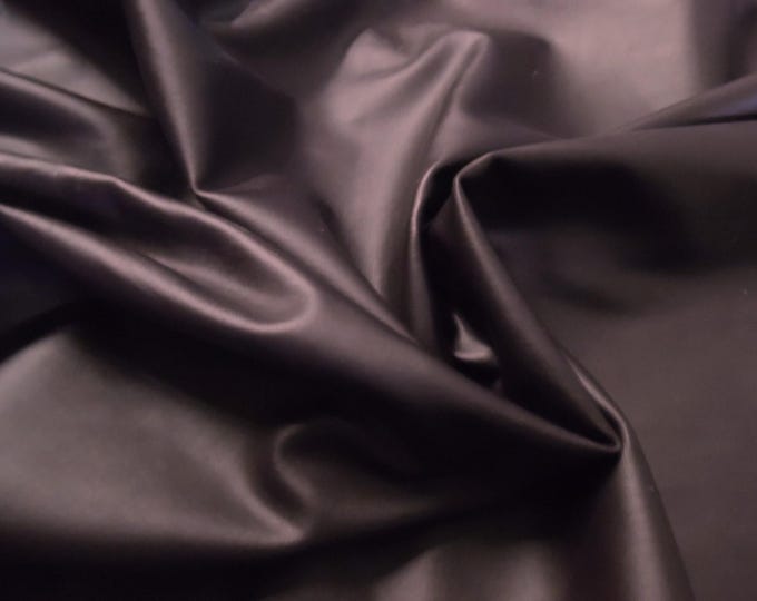 Faux Leather (Pleather)~Dark Brown~13"x19"~Thin/Soft/Stretchy~Doll Purses, Belts, and Shoes