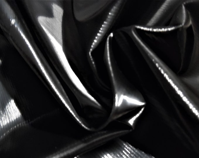 Faux Leather (Pleather)~Shiny Black Patent~15"x18"~Thin/Soft/Light Weight~Doll Purses, Belts, and Shoes