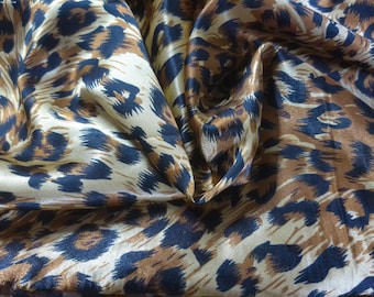 Satin Lingerie Fabric~Animal Print~Poly~Light Weight~Silky~18"x30"