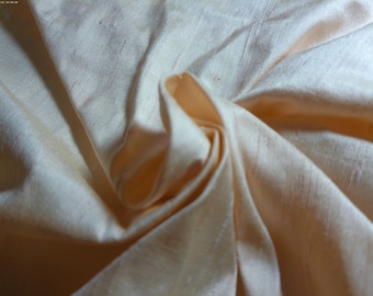 Silk Shantung~Peachy Pink~Very Textured~12"x23"~Doll Fabric~Modern to Antique Dolls