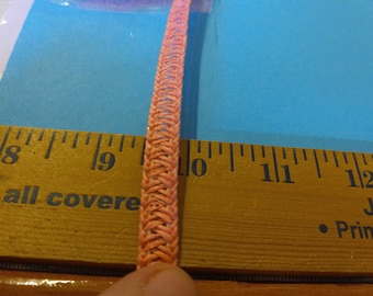 Reclaimed Hat Making Straw~Pink~3/8"~BTY