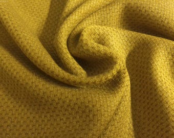 BASEMENT BARGAIN! IMPERFECT! Novelty Weave Wool Lawn~Coyote Brown~20"x30"~Doll Fabric