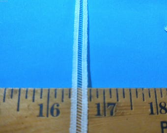 Cotton Lace Entredeaux~White~Delicate~5/16"~By The Yard