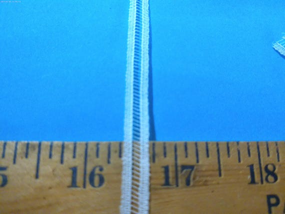 Cotton Lace Entredeaux~White~Delicate~5/16"~By The Yard