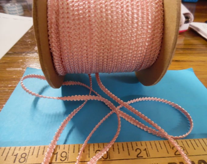 Old Stock Passementerie Braid~Pink~Silky Rayon~3/16~BY THE YARD