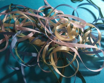Silk Ribbon Assortment~4MM~Four Colors~8 Yards Total~Doll Dress and Hat Trim