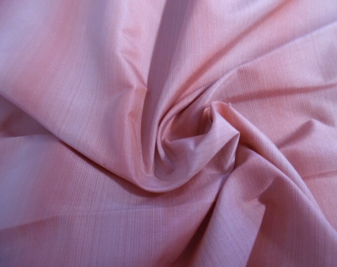 Silk Taffeta~Micro Shadow Stripes in Shades of Rose Pink~9"x27"~Doll Fabric