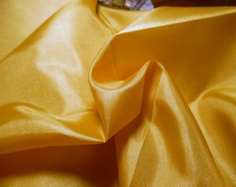Poly Tissue Taffeta~Yellow Gold~12"x58"~Modern Fashion Dolls~Great Lining Fabric