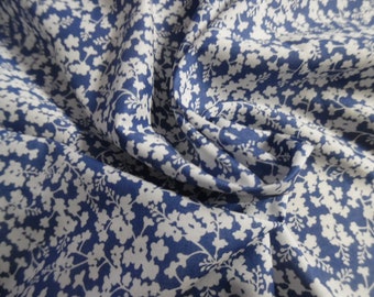 LAST! Liberty of London Tana Cotton Lawn~FERGUSON~Lapis Blue/White~18"x27"~Doll Fabric