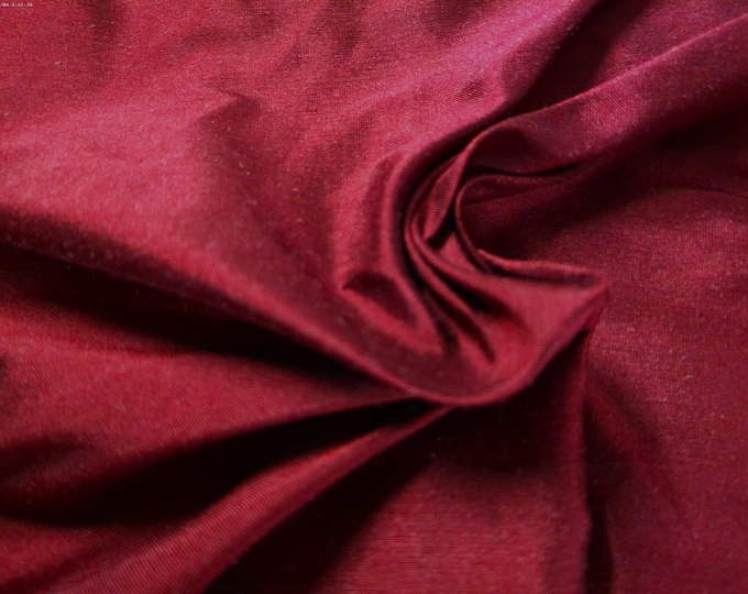 High End 100% Silk Dupioni~Wine~9"x27"~Doll Fabric