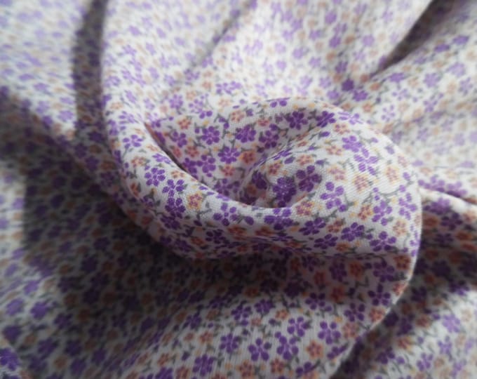 Micro Floral Lavender Print~Imported Cotton Lawn~12"x29"~Great Doll Fabric