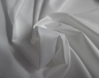 Faux Silk Taffeta~Jacquard Pindots~18"x50"~Pearl White~Polyester~Great for Modern/Vintage Fashion Dolls~Lining Fabric