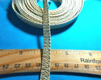 Reclaimed Hat Making Straw~Dark Cream~3/8"~BTY
