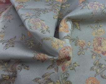 Floral Satin Brocade~Rayon/Cotton~Upholstrey Wt.~25"x29"~Trunk Liner~Box Cover~Acc's
