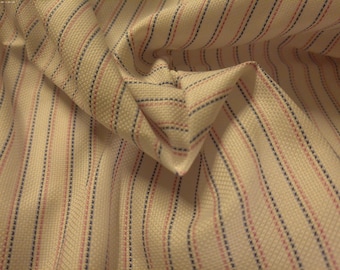 BASEMENT BARGAIN! 100% Cotton Pique~Pin Stripes~Pink/Blue on White~18"x31"