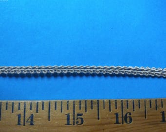 Vintage Miniature Chinese Gimp Braid~Bisque~3/16"~Two Yards~Can Be Divided!