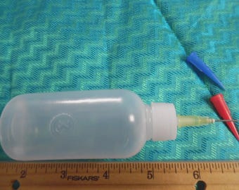 Metal Tip Glue Bottle with Multiple Tips~50CC~A Must For Every Doll Seamstress!
