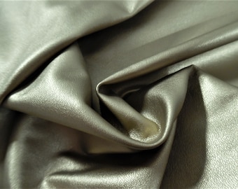 Faux Leather (Pleather)~Metallic Gold~16"x19"~Thin/Soft/Stretchy~Doll Purses, Belts, and Shoes