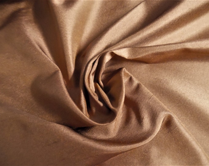 Silk Shantung Taffeta~Saddle Brown~9"x27"~Doll Fabric