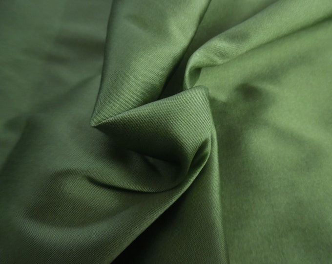 LAST PC! Silk Blend Taffeta~Moss Green~12"x27"~Vintage & Modern Dolls