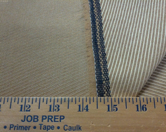 BASEMENT BARGAIN! Wool Blend Suiting~Diagonal Stripe Weave~Shades Caramel~16"x60"