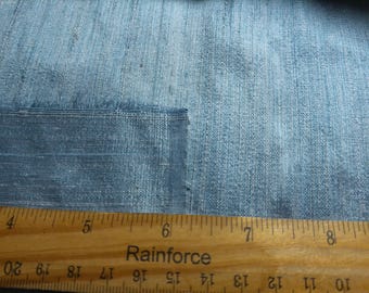 Silk Shantung~Blue~Very Textured~12"x27"~Doll Fabric~Modern to Antique Dolls