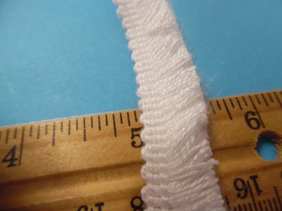 Tiny Brush Fringe~White~ 1/2"x 1YD~Doll Trim!