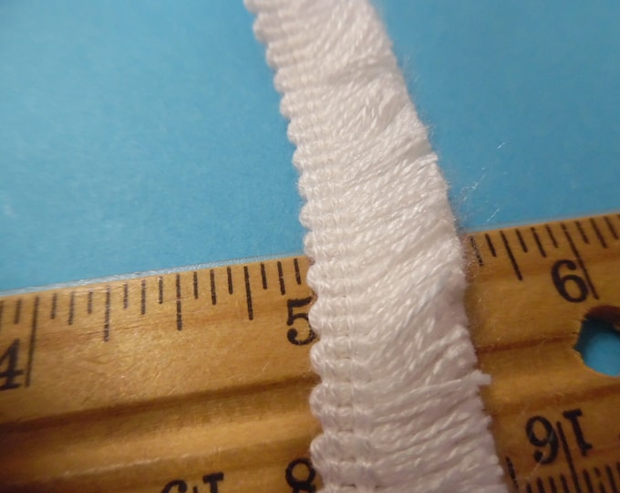 Tiny Brush Fringe~White~ 1/2"x 1YD~Doll Trim!