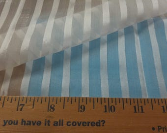 Ribbon Stripe Silk Organza~White~13"x27"~Great for Overlays!