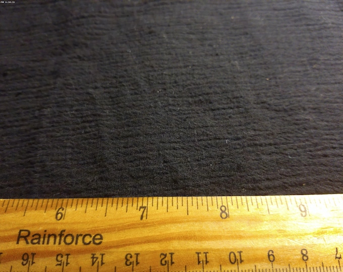 BASEMENT BARGAIN! 100% Cotton Gauze~Black~15"x48"~Semi Sheer~Lt. Weight